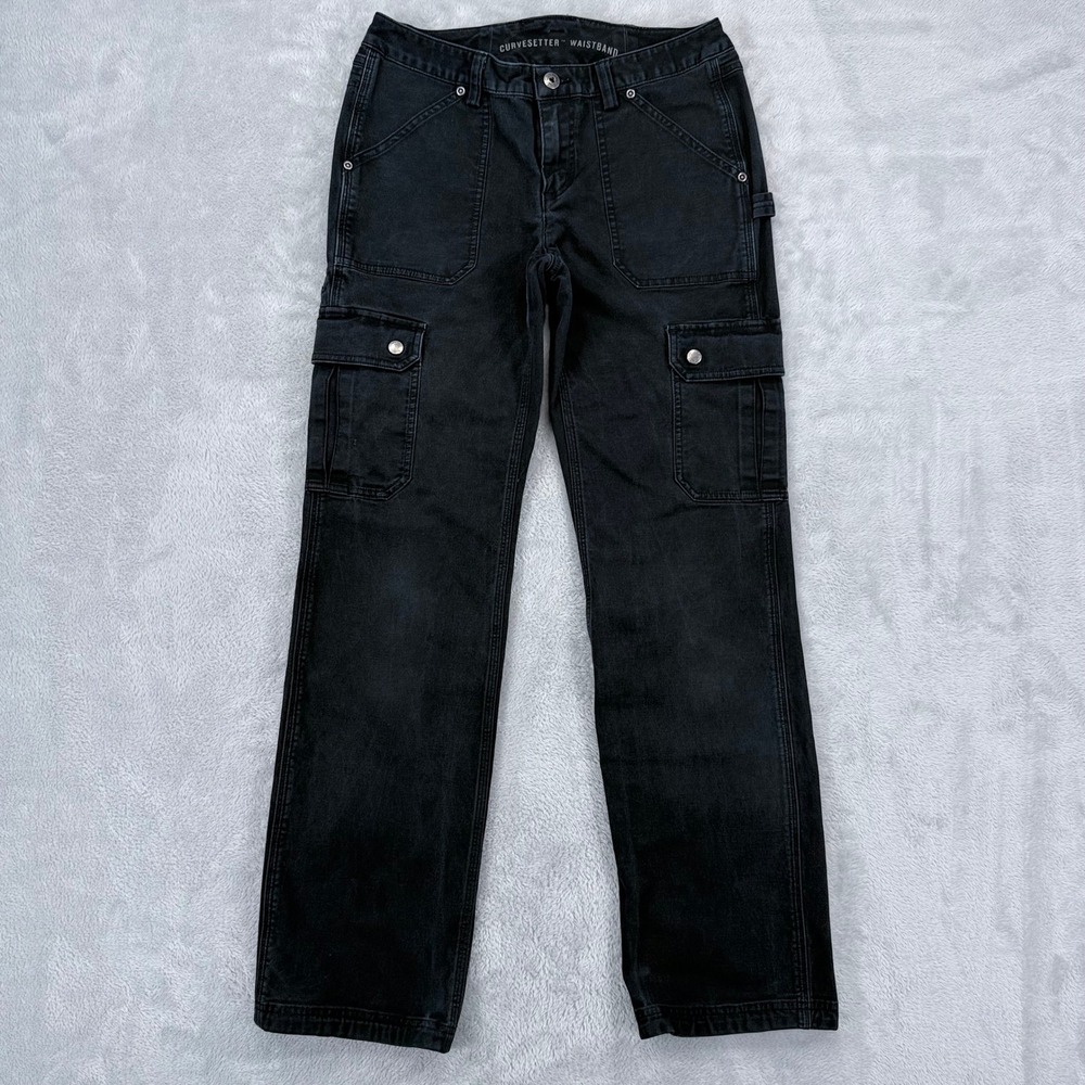 Duluth DuluthFlex Fire Hose Cargo Pants Women 4 Curvesetter Black Relaxed 34701